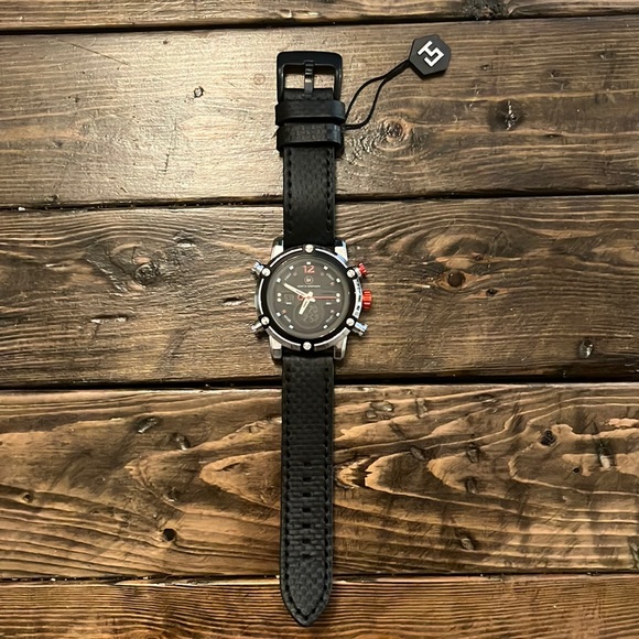 Gear’d Hardware Watch - Digital & Traditional Settings - Black Never Worn - Picture 1 of 6